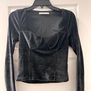 Abercrombie Long Sleeve Corset Top